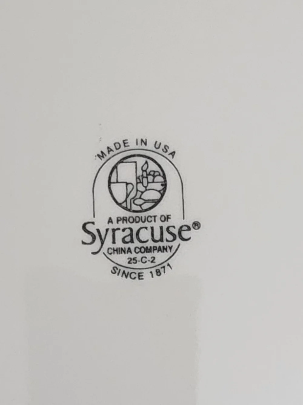 Vintage Syracuse China Platter - Fruit Border Pink, Blue, Green